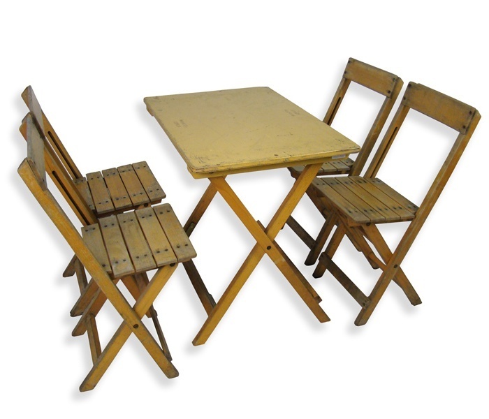 Klaptafel met 4 stoelen - Daffievent - Talent voor ieder